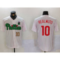 Philadelphia Phillies #10 J.T. Realmuto White Green Cool Base Stitched Baseball Jersey