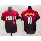 Philadelphia Phillies #10 JT Realmuto Red 2024 City Player Number Cool Baseball Jersey