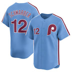 Philadelphia Phillies #12 Kyle Schwarber Light Blue Alternate Limited Baseball Jersey