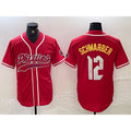Philadelphia Phillies #12 Kyle Schwarber Red 2024 City Connect Limited Stitched Baseball Jersey