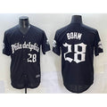 Philadelphia Phillies #28 Alec Bohm Black Gothic Vapor Limited Stitched Baseball Jersey