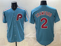 Philadelphia Phillies #2 Justin Crawford Blue Cool Base Stitched Jersey