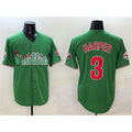 Philadelphia Phillies #3 Bryce Harper Green Phanatic Limited Stitched Baseball Jersey
