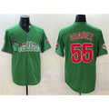 Philadelphia Phillies #55 Ranger Suárez Green Phanatic Limited Stitched Baseball Jersey