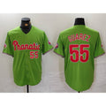Philadelphia Phillies #55 Ranger Suarez Number Green With Patch Stitched Cool Baseball Jersey