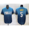 Philadelphia Phillies #5 Bryson Stott Blue 2024 City Cool Base Stitched Baseball Jersey