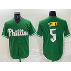Philadelphia Phillies #5 Bryson Stott Green 2024 City Connect Stitched Baseball Jersey