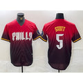 Philadelphia Phillies #5 Bryson Stott Red 2024 City Cool Baseball Jersey