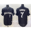 Philadelphia Phillies #7 Trea Turner Black Gothic Vapor Limited Stitched Baseball Jersey