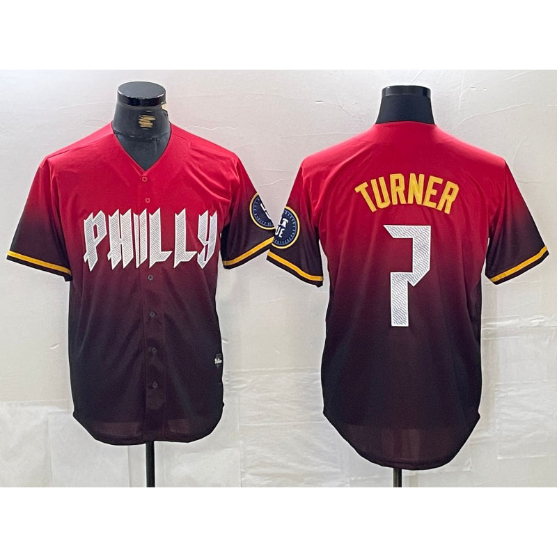 Philadelphia Phillies #7 Trea Turner Red 2024 City Cool Baseball Jersey