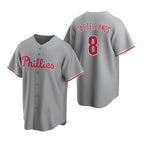 Philadelphia Phillies #8 Nick Castellanos Gray Cool Base Stitched Baseball Jersey