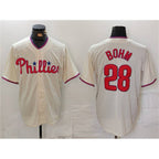 Philadelphia Phillies #28 Alec Bohm Cream Cool Base Stitched Baseball Jersey