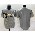 Pittsburgh Pirates Blank Grey Cool Base Stitched Baseball Jersey