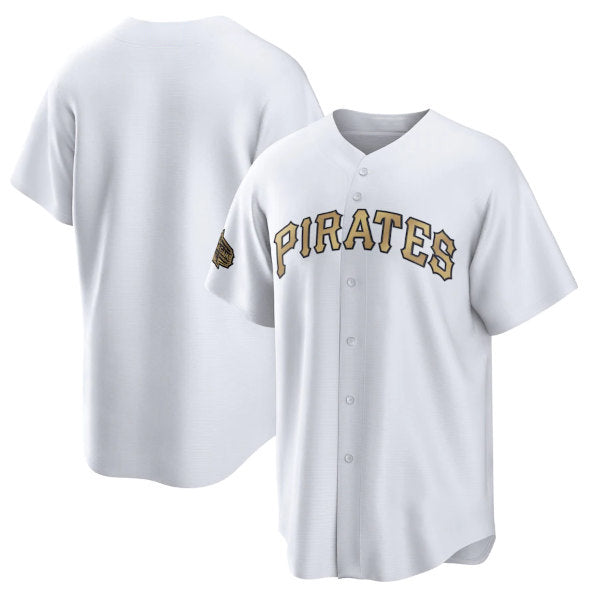 Pittsburgh Pirates Blank White 2022 All-Star Cool Base Stitched Baseball Jersey