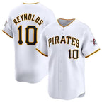 Pittsburgh Pirates #10 Bryan Reynolds White Home Limited Baseball Stitched Baseball Jersey