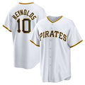 Pittsburgh Pirates #10 Bryan Reynolds White Replica Player Baseball Jersey