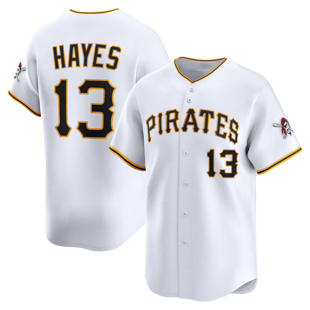 Pittsburgh Pirates #13 Ke'Bryan Hayes White Home Limited Player Baseball Jersey
