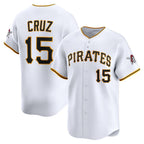 Pittsburgh Pirates #15 Oneil Cruz White Home Limited Player Baseball Jersey