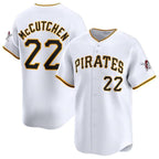Pittsburgh Pirates #22 Andrew McCutchen White Home Limited Baseball Stitched Baseball Jersey