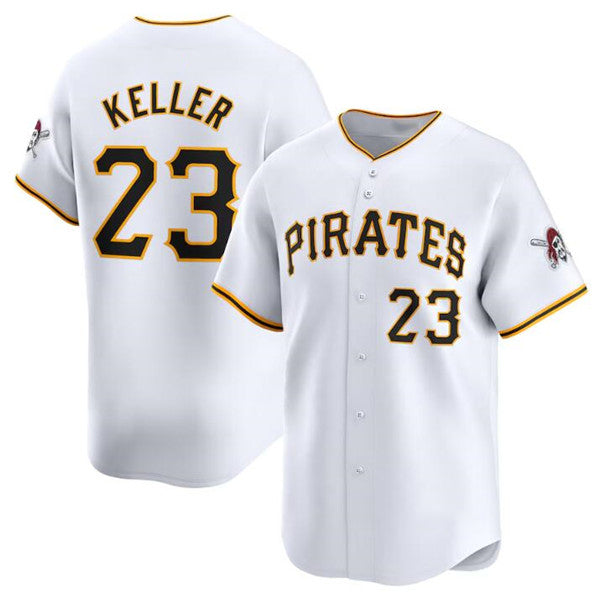 Pittsburgh Pirates #23 Mitch Keller White Home Limited Baseball Stitched Baseball Jersey