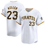 Pittsburgh Pirates #23 Mitch Keller White Home Limited Baseball Stitched Baseball Jersey