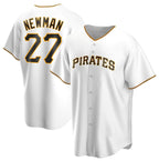 Pittsburgh Pirates #27 Kevin Newman White Cool Base Stitched Baseball Jersey