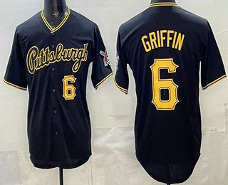 Pittsburgh Pirates #6 Konnor Griffin Black Alternate Limited Jersey