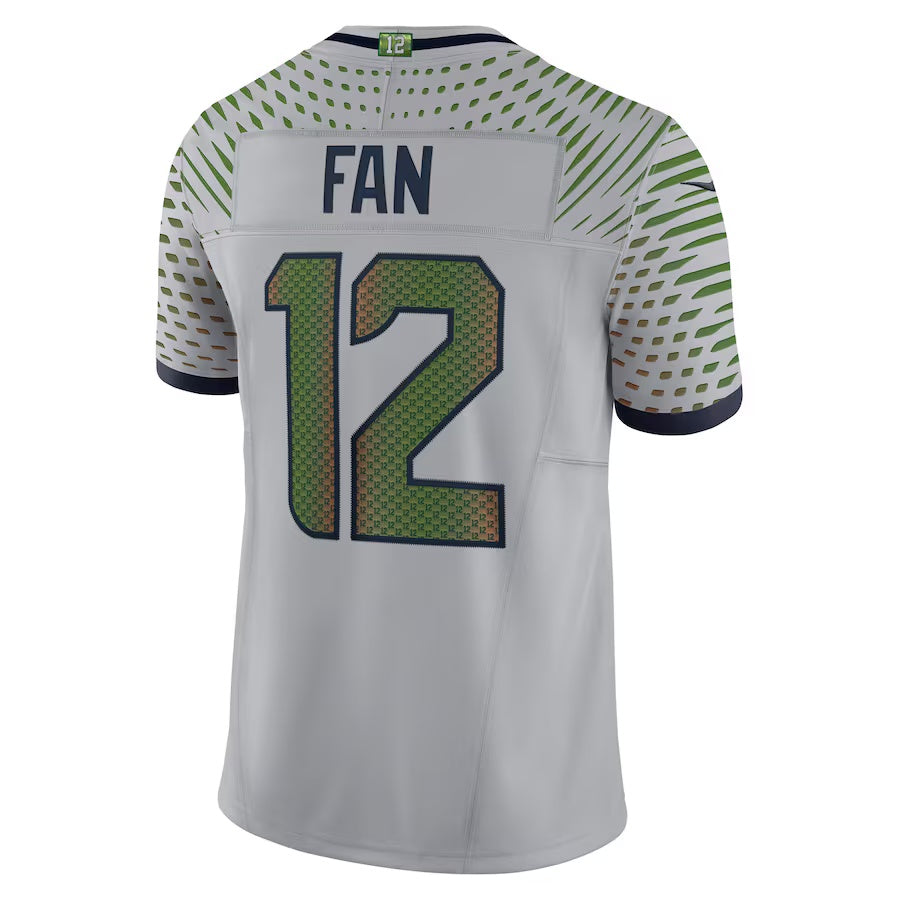 S.Seahawks #12 Fan 2025 Rivalries Collection Limited Jersey - Wolf Gray
