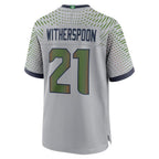 S.Seahawks #21 Devon Witherspoon 2025 Rivalries Collection Game Jersey - Wolf Gray