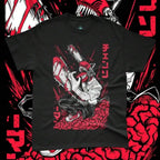 Chainsaws Man Anime Style Graphic Tee for Men and Women
