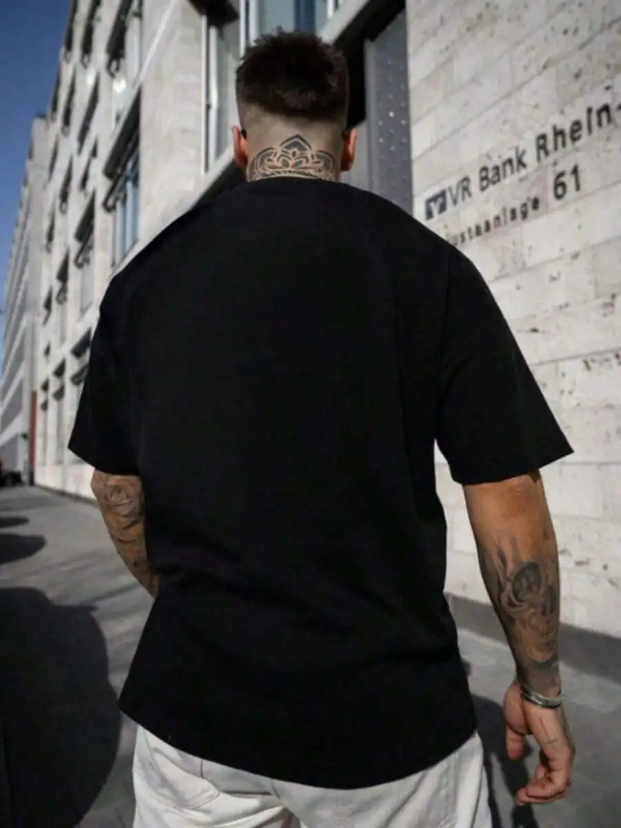 Men's Summer Clothes Cotton Graphic Tees Graphic Cotton T-Shirt Gothic New York Lip Graphic Tee