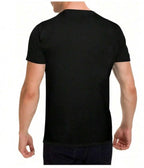 Men's Tiger Eye Graphic T-Shirt - 100% Cotton, Black With Vibrant Orange & White