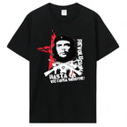 Short Sleeved T-Shirt Men's Plus Size Graphic T-Shirt Revolution Che Guevara Star Rifle Hasta La
