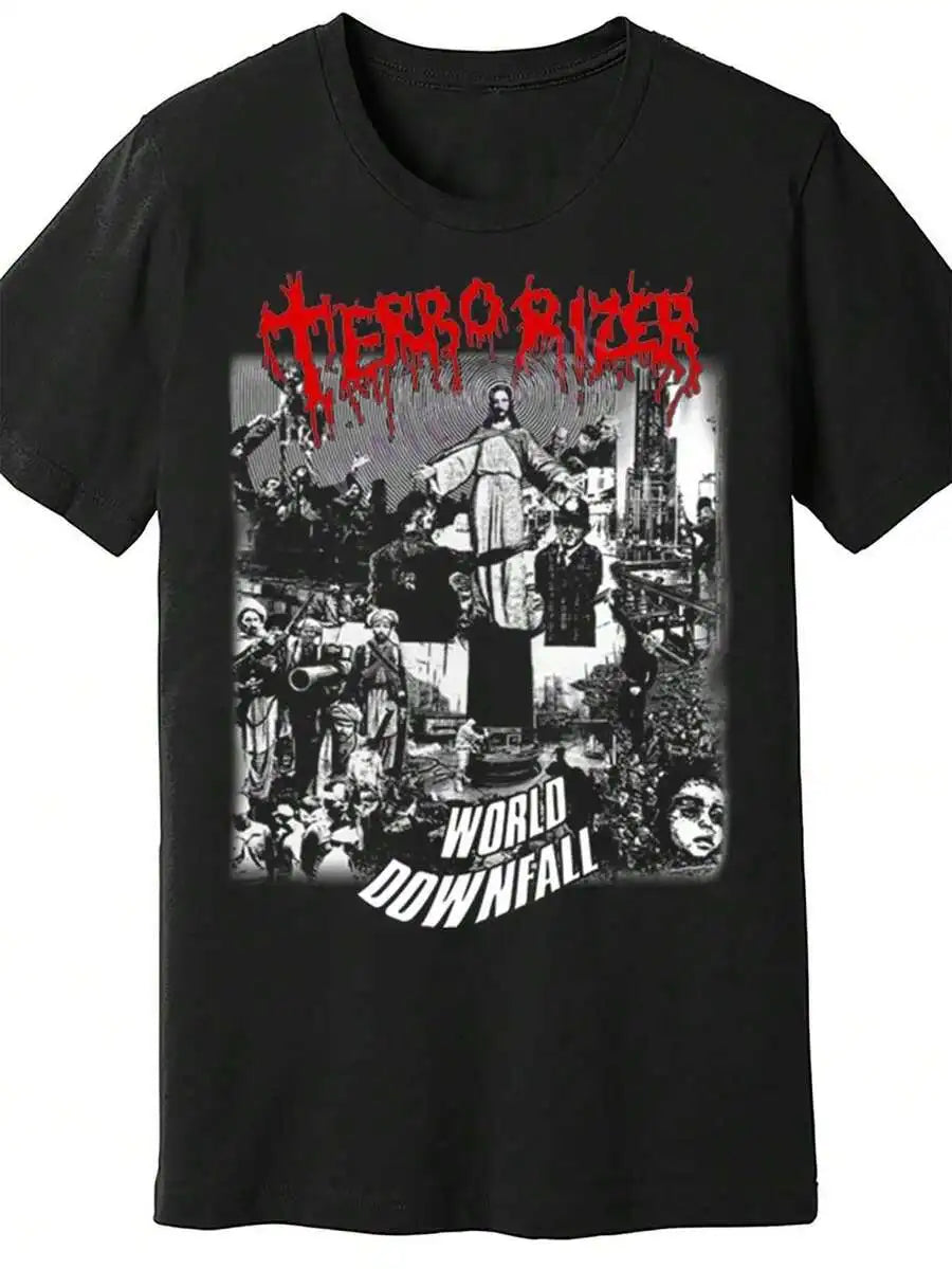 Terrorizer Unisex T-Shirt - World Downfall Fear Of Napalm Grind 931686 Funny Men'S Short Sleeve Tee