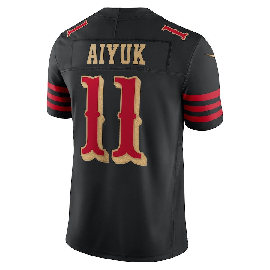SF.49ers #11 Brandon Aiyuk 2025 Rivalries Collection Limited Jersey - Black