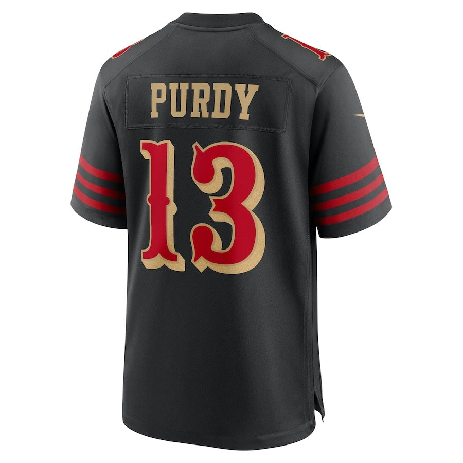 SF.49ers #13 Brock Purdy 2025 Rivalries Collection Game Jersey - Black