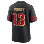 SF.49ers #13 Brock Purdy 2025 Rivalries Collection Game Jersey - Black