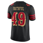 SF.49ers #49 The Faithful 2025 Rivalries Collection Limited Jersey - Black