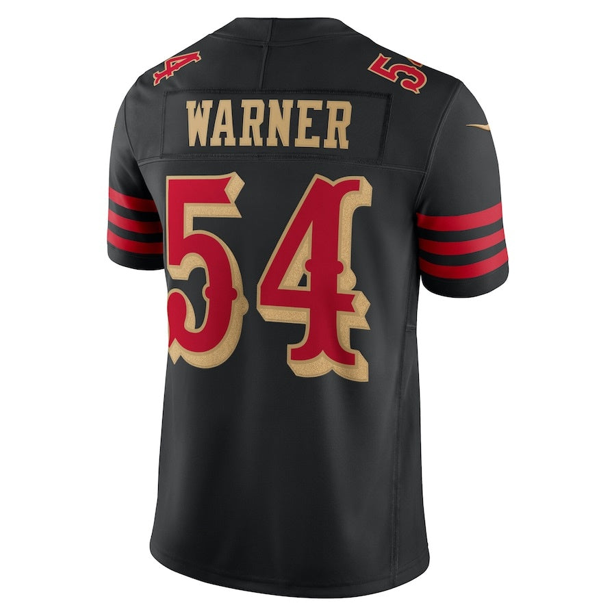 SF.49ers #54 Fred Warner 2025 Rivalries Collection Limited Jersey - Black