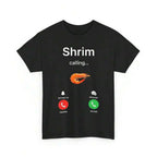 Shrim Calling T-Shirt, Funny Meme Design with Typo Humor