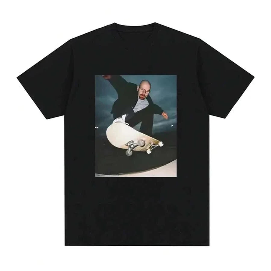 Breaking Bad Heisenberg T-Shirts Man Walter White 90s Skate T-Shirt Men Women Graphic Print T Shirt