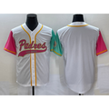 San Diego Padres Blank White NEW 2023 City Connect Cool Base Stitched Baseball Jersey
