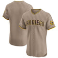 San Diego Padres Sand Alternate Vapor Premier Elite Patch Baseball Jersey