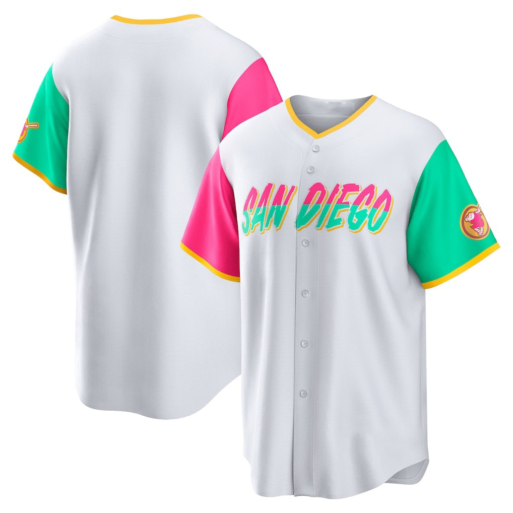 San Diego Padres White City Connect Replica Team Baseball Jersey