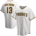 San Diego Padres #13 Manny Machado White Home Replica Player Baseball Jersey