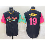 San Diego Padres #19 Tony Gwynn Black City Connect Cool Base Stitched Baseball Jersey