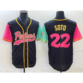 San Diego Padres #22 Juan Soto Black NEW 2023 City Connect Cool Base Stitched Baseball Jersey