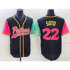 San Diego Padres #22 Juan Soto Black NEW 2023 City Connect Cool Base Stitched Baseball Jersey