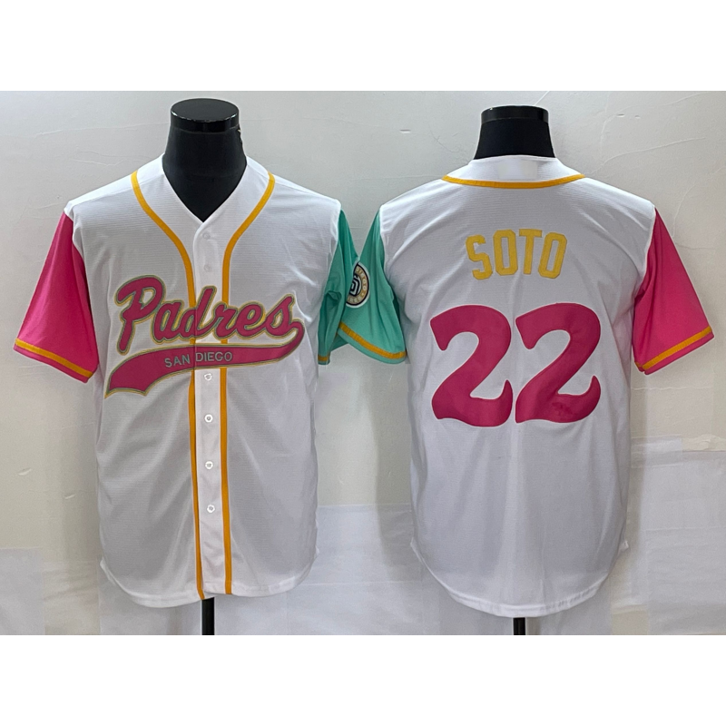 San Diego Padres #22 Juan Soto White NEW 2023 City Connect Cool Base Stitched Baseball Jersey