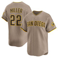 San Diego Padres #22 Mason Miller Khaki Alternate Limited Player Baseball Jersey